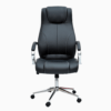 Executive Office High Back Padded Arms PU Leather Chair Black K-533B
