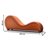Carmen S Shape Sofa (Orange)