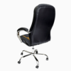 High Back Executive Padded Arms PU Leather Chair Black K-7099B