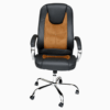 High Back Executive Padded Arms PU Leather Chair Black K-7099B
