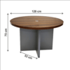 Angelic Round Meeting Table Grey