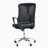 Ergonomic Medium Back Modern Mesh Chair Swivel Black K-191B