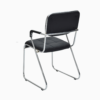 Classic Medium Back PU Leather Visitor Chair Black K-S22V