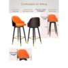 Bar Stool Leather Upholstered