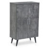 Beak 2 Door Shoe Cabinet Color (Grey)