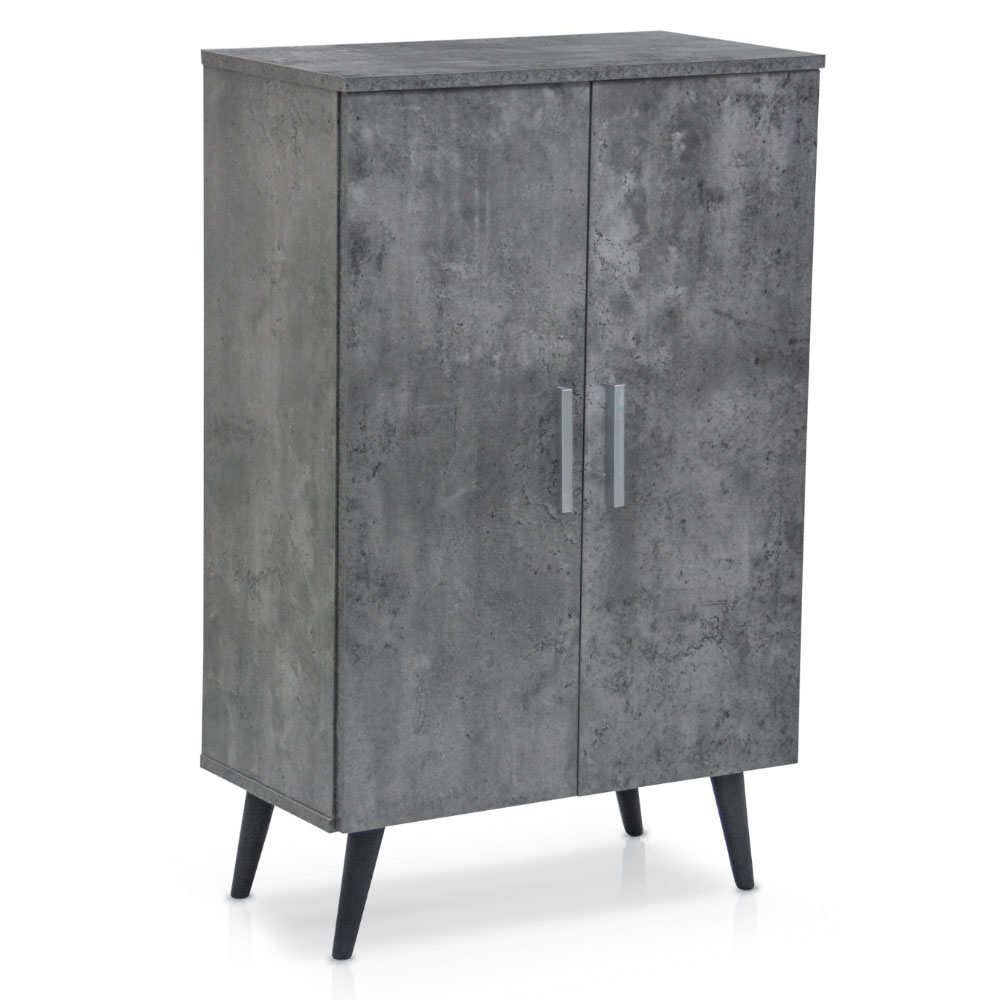 Beak 2 Door Shoe Cabinet Color (Grey)