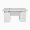 Classic White Executive Desk