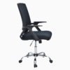 Ergonomic Medium Back Modern Mesh Chair Swivel Black K-4001B