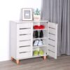 Wooden Shoe Cabinet White