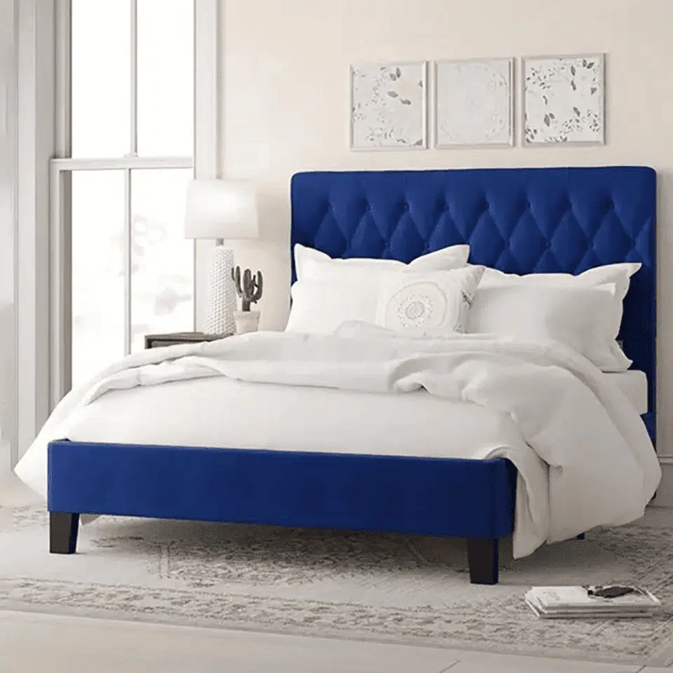 Freya Tufted Velvet Bed