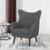 Aklo 1 Seater Linen Armchair