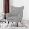 Aklo 1 Seater Linen Armchair