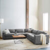 Aliana 5-Seater Linen L-Shape Sofa