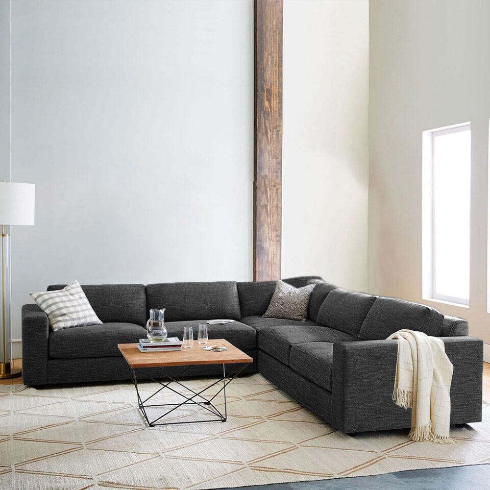 Aliana 5-Seater Linen L-Shape Sofa…