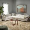 Astley 6-Seater Linen L-Shape Sofa