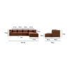 Boulevards 4-Seater L-Shape Polyester Sofa