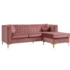 Cargill 3 Seater Sectional Sofa – Pink