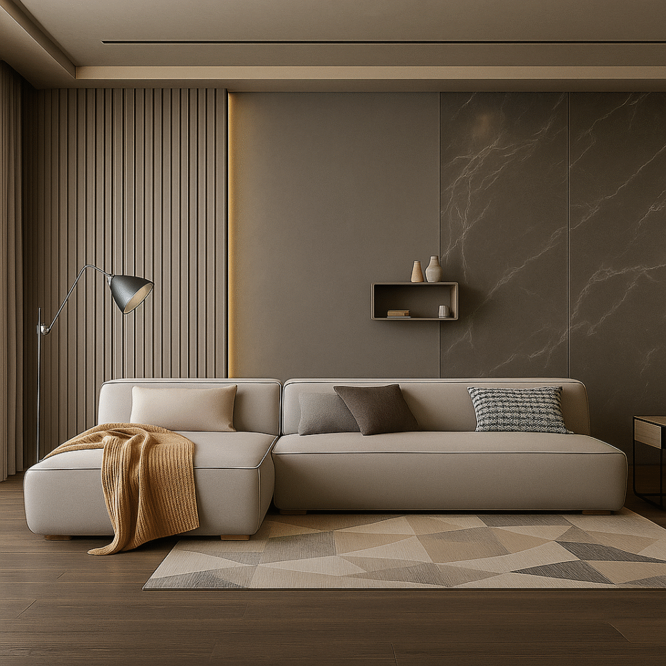 Chelsea Velvet 3 Seater L Shape Sofa…