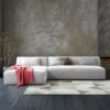 Chelsea 3-Seater Velvet L-Shape Sofa