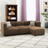 Coby 3-Seater Polyester L-Shape Sofa