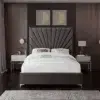 Zinus Upholstered Velvet Bed