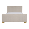 Elegant Upholstered Velvet Bed with Mattress
