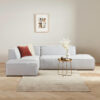 Enki 3-Seater Velvet L-Shape Corner Sofa