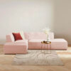 Enki 3-Seater Velvet L-Shape Corner Sofa