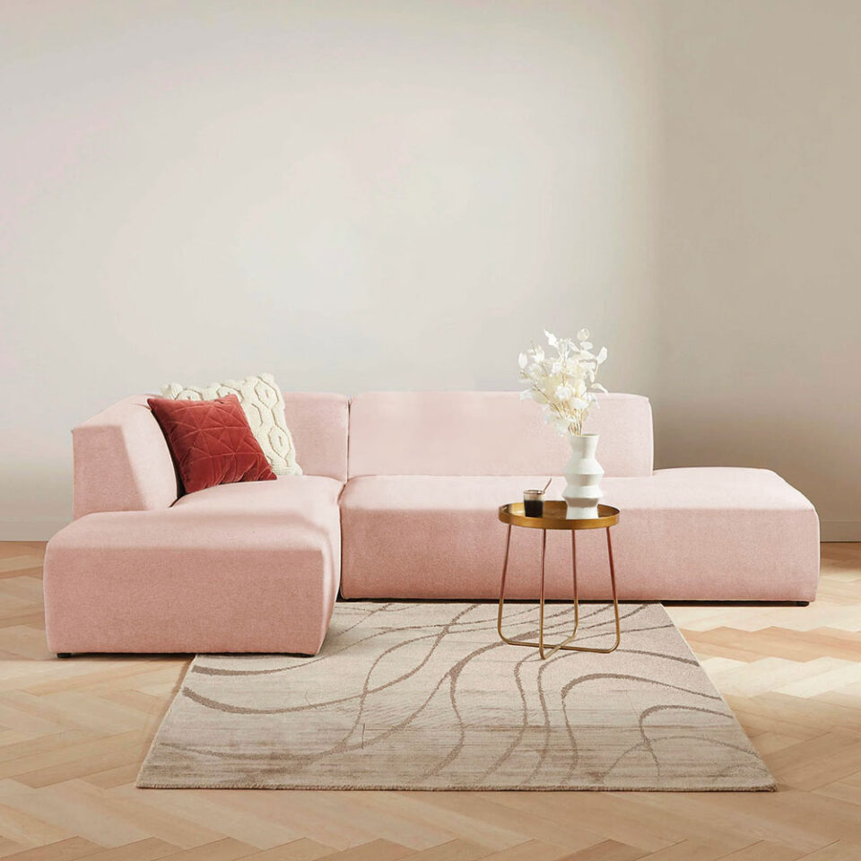 Enki 3-Seater Velvet L-Shape Corner Sofa…