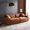 Faux 2 Seater Sofa – Brown