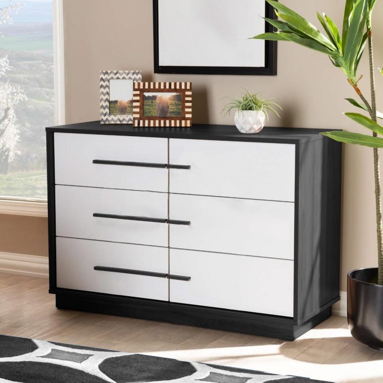 Horizontal Modern 6-Drawer Dresser