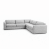 Aliana 5-Seater Linen L-Shape Sofa