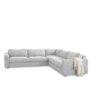 Aliana 5-Seater Linen L-Shape Sofa