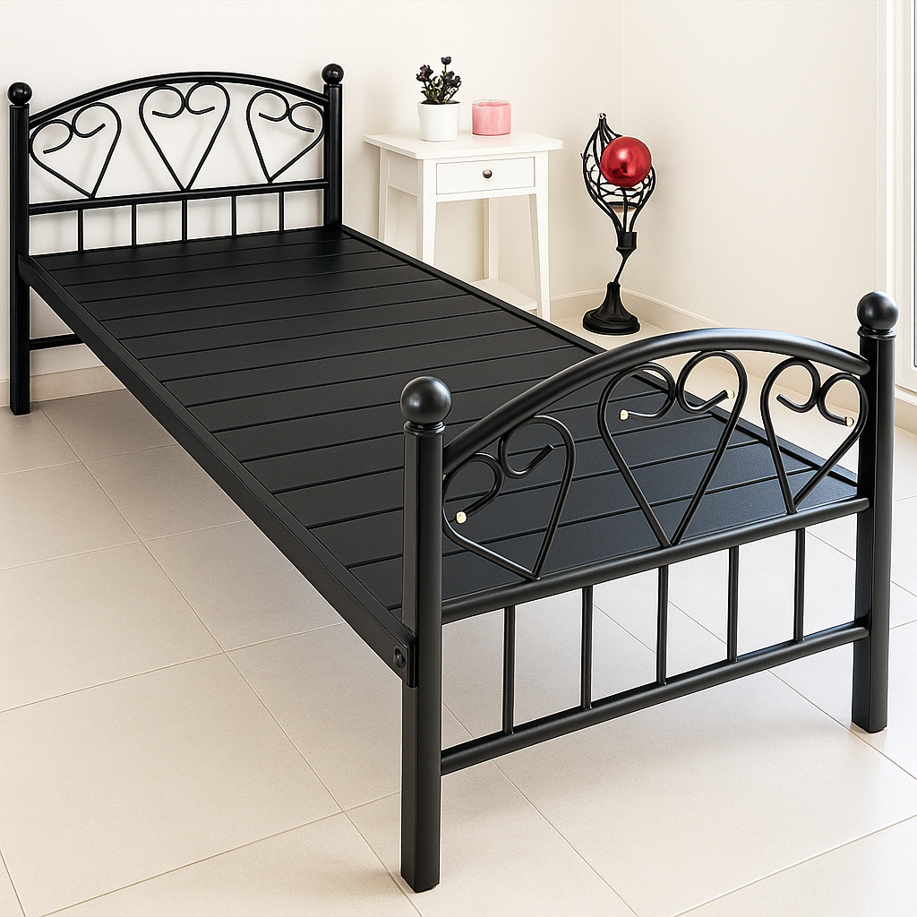 Vanilla Single Bed Color (Black)