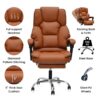 Melodica Office Gaming Chair PU Leather Color (Brown)
