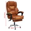 Melodica Office Gaming Chair PU Leather Color (Brown)