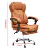 Acqua Office Gaming Chair PU Leather Color (Brown)