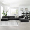 Astorn 4-Seater U-Shape Velvet Sofa