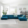 Astorn 4-Seater U-Shape Velvet Sofa