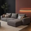 Rabia 3-Seater L-Shape Linen Sofa
