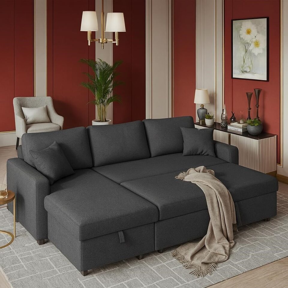 Hunter 3-Seater Corner Sofa Cum Bed…