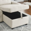 Hunter 3-Seater Fabric Corner Sofa Bed