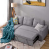 Hunter 3-Seater Fabric Corner Sofa Bed