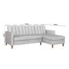 Klippan 3-Seater L-Shape Velvet Sofa