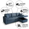Hunter 3-Seater Corner Sofa Bed