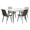 Jokkmokk 4 Seater Dining Table Set Color (Beige&Grey)