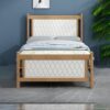 Askvoll Wooden Twin Bed Color (Light Brown)