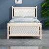 Askvoll Wooden Twin Bed Color (White)