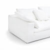 American 3-Seater Polyester Fabric L-Shape Sofa – White