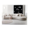 European Berber Fleece 4 Seater Sofa – White